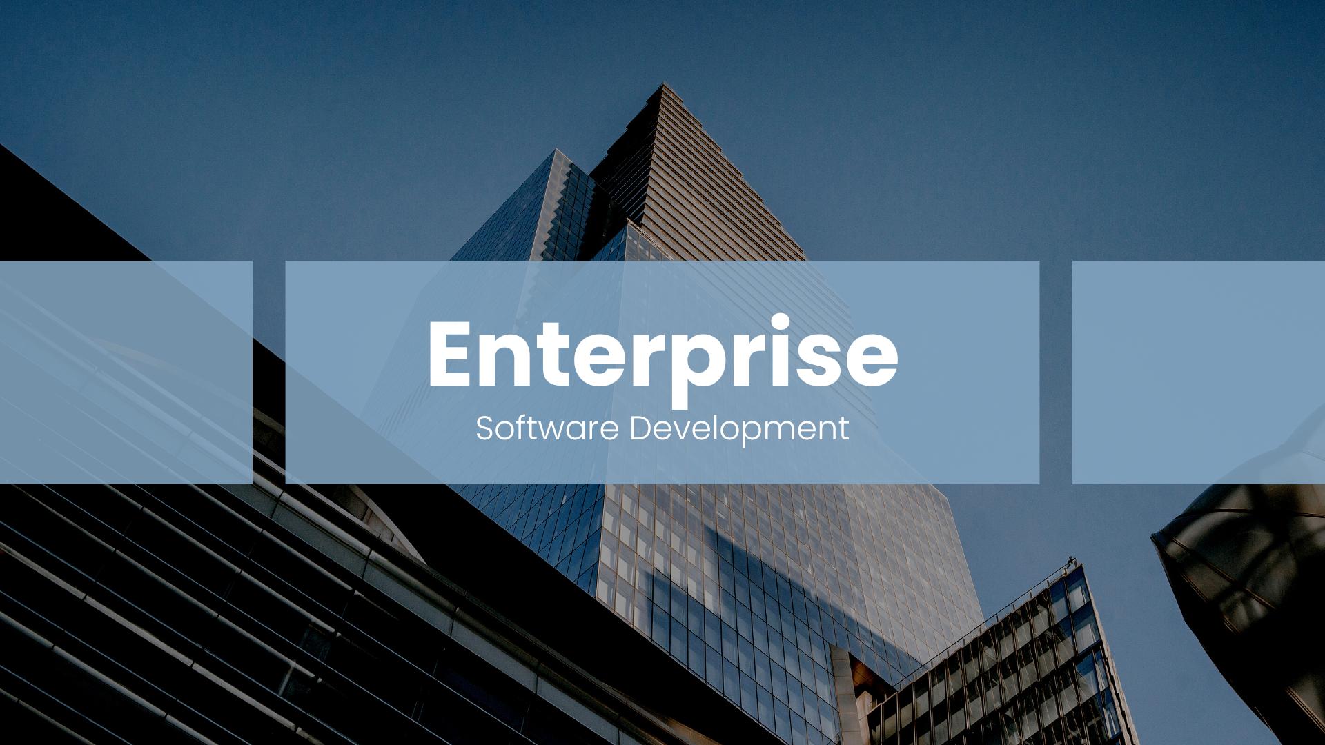 Enterprise Software Development - Software on Perfection | Jain ...